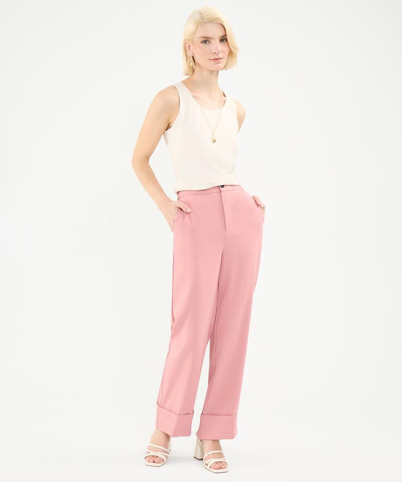 Pantalón Casual con Doblez