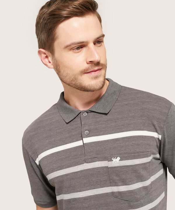 Polo Cuello Y Puño Tejido