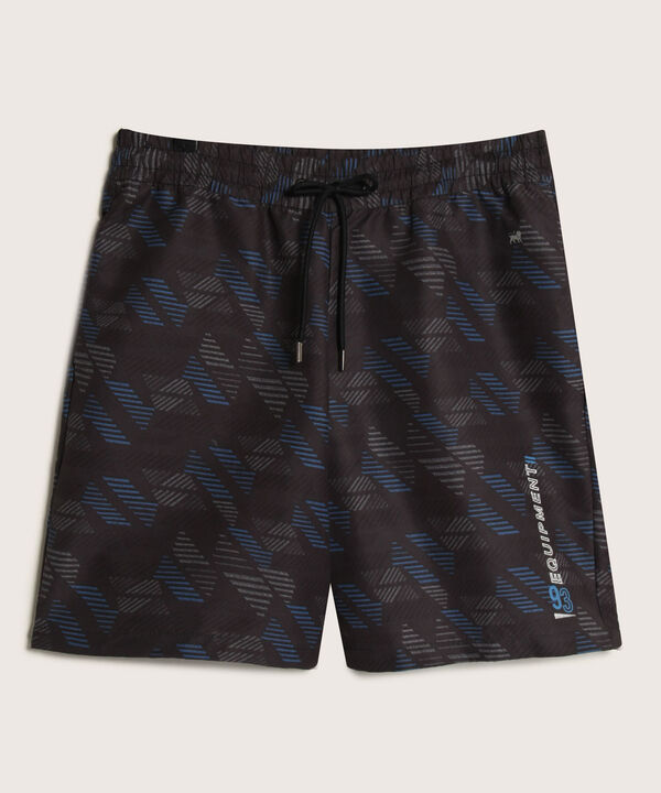 Bermuda Estampada Con Bolsillos