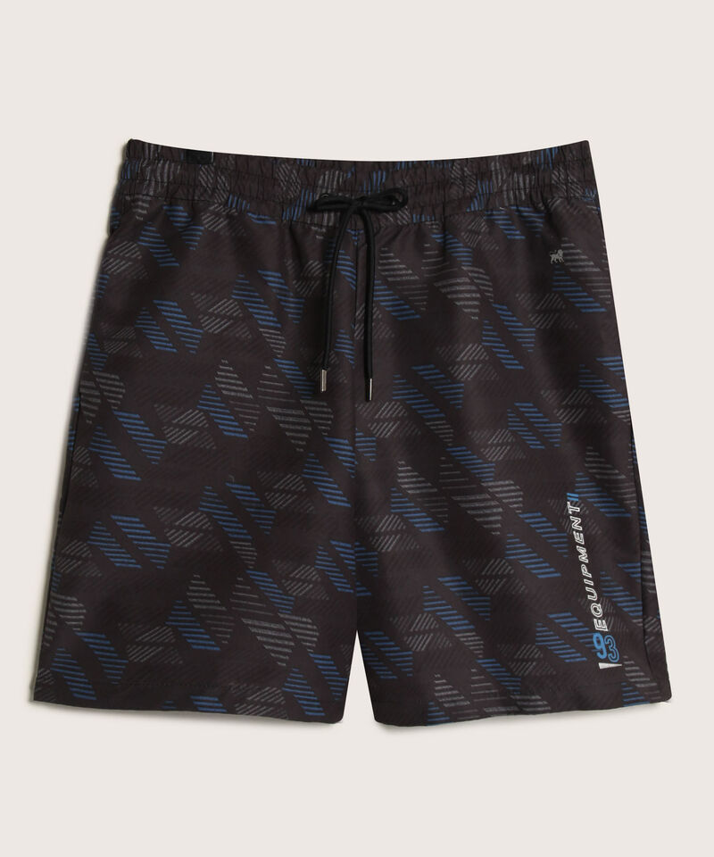 Bermuda Estampada Con Bolsillos