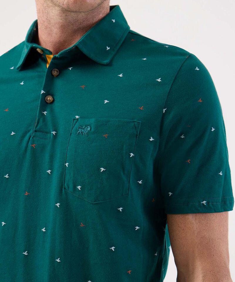 Polo Cuello Duro Estampada
