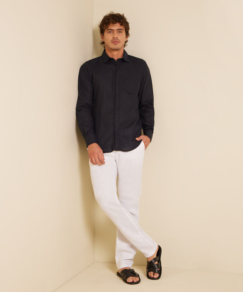 Camisa Unicolor Manga Larga