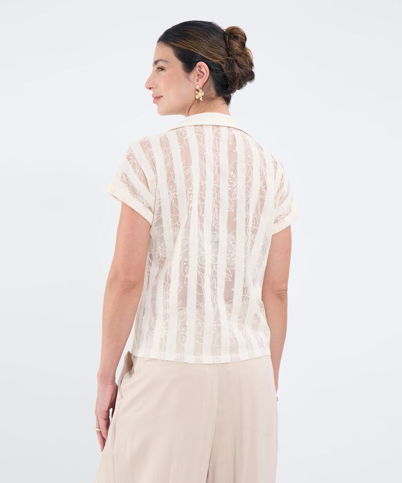 Camisa Manga Corta Texturizada