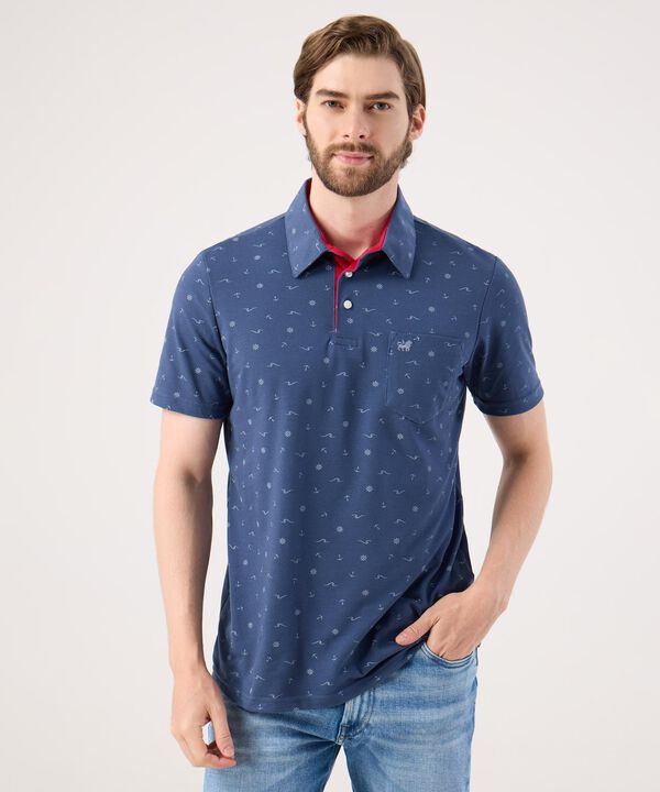 Polo Con Microestampado  image number null