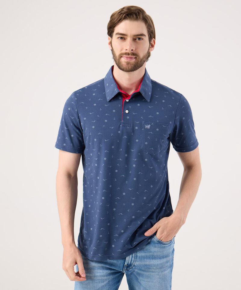 Polo Con Microestampado 
