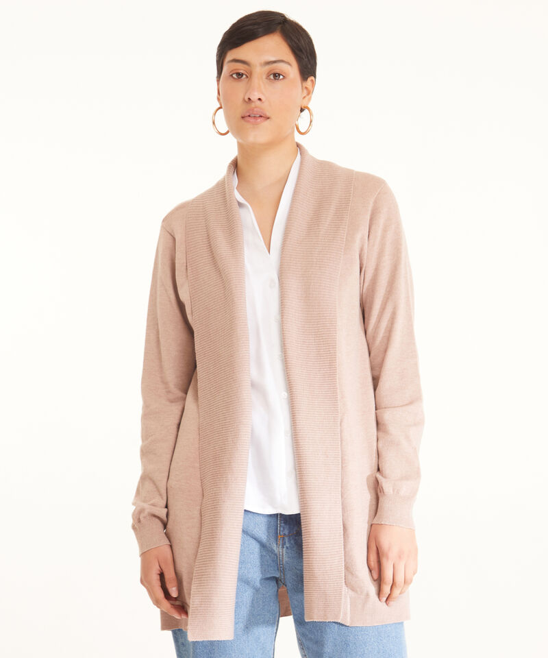 C&aacute;rdigan Largo De Silueta Fluida Para Mujer