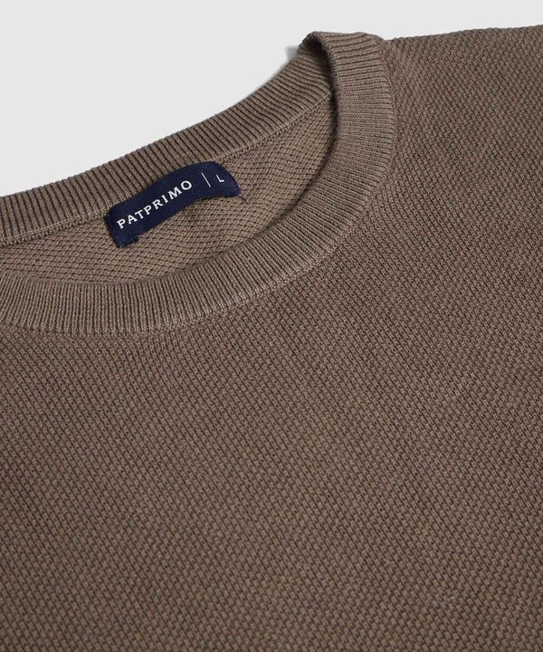 Su&eacute;ter en Tejido de Punto con Textura para Hombre image number null