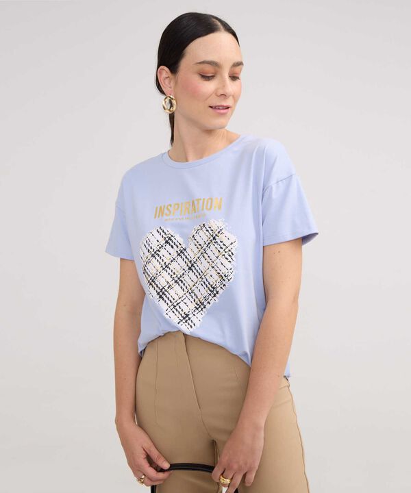 Camiseta Manga Corta Corrida Con Screen En Frente