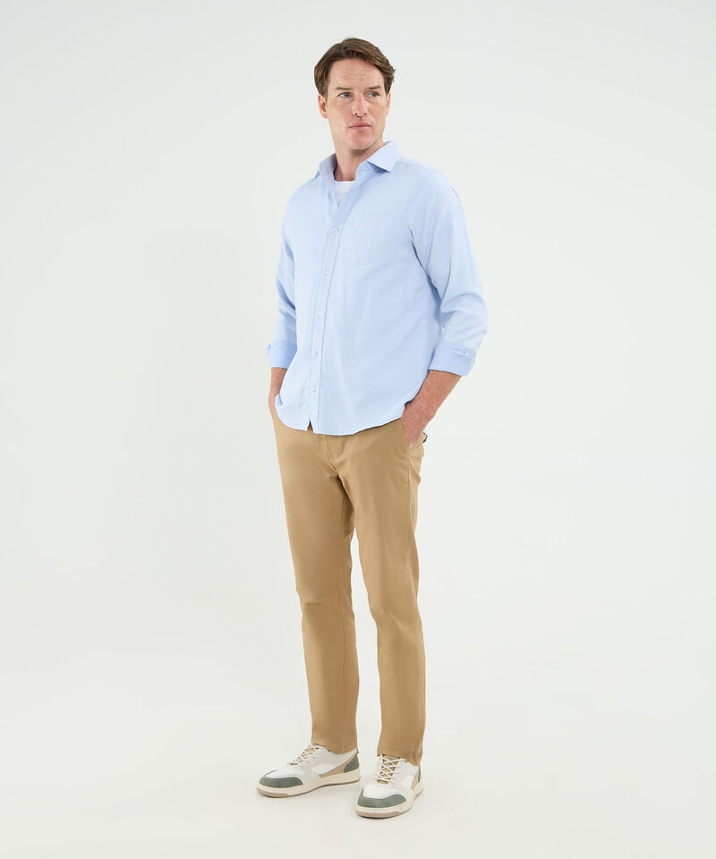 Camisa Corbatera Manga Larga Cuello Formal Corbatero Para Hombre