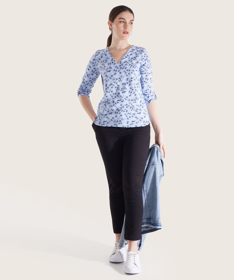 Blusa Manga 3/4 Estampada