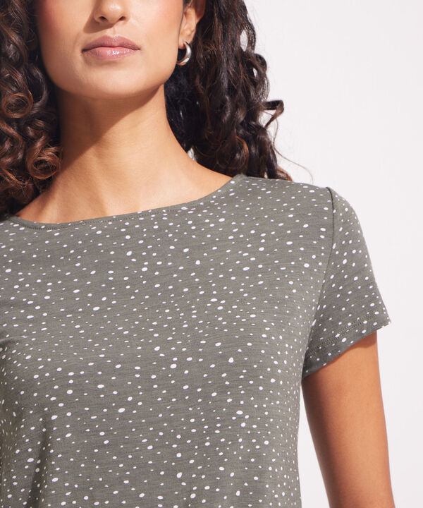 Camiseta Escote Redondo Negro
