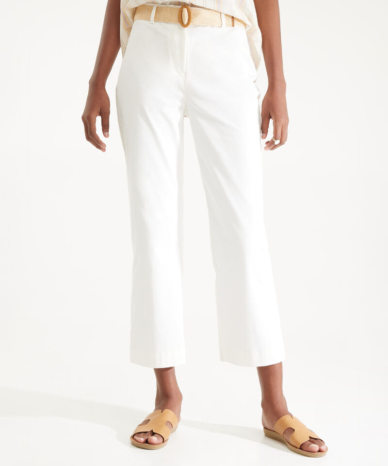 Pantalon Con Cinturon Unicolor