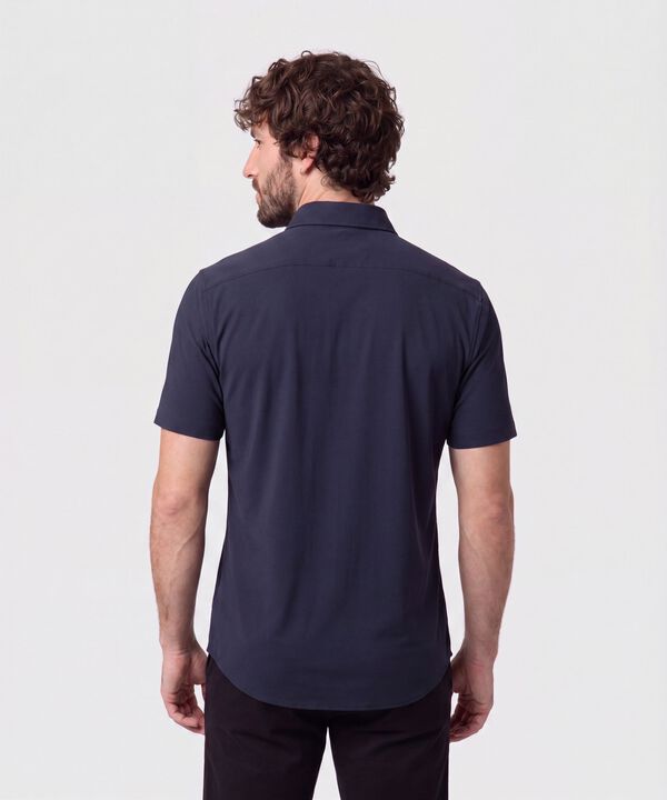 Camisa Manga Corta De Punto Para Hombre