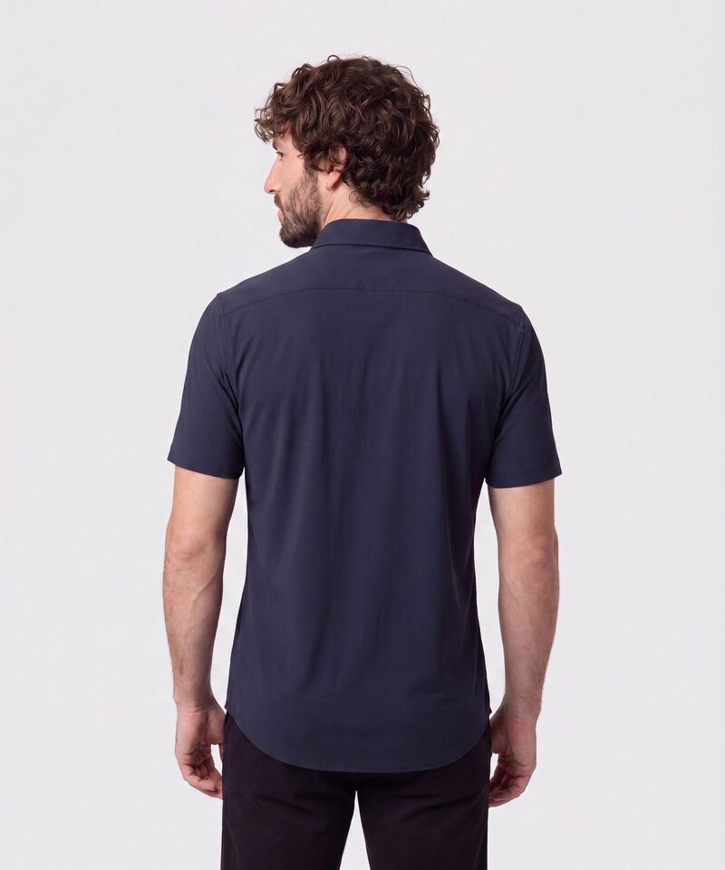 Camisa Manga Corta De Punto Para Hombre