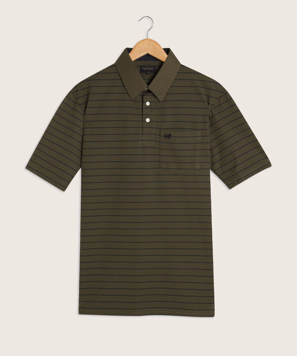 Polo Cuello Duro  Preteñido Bicolor