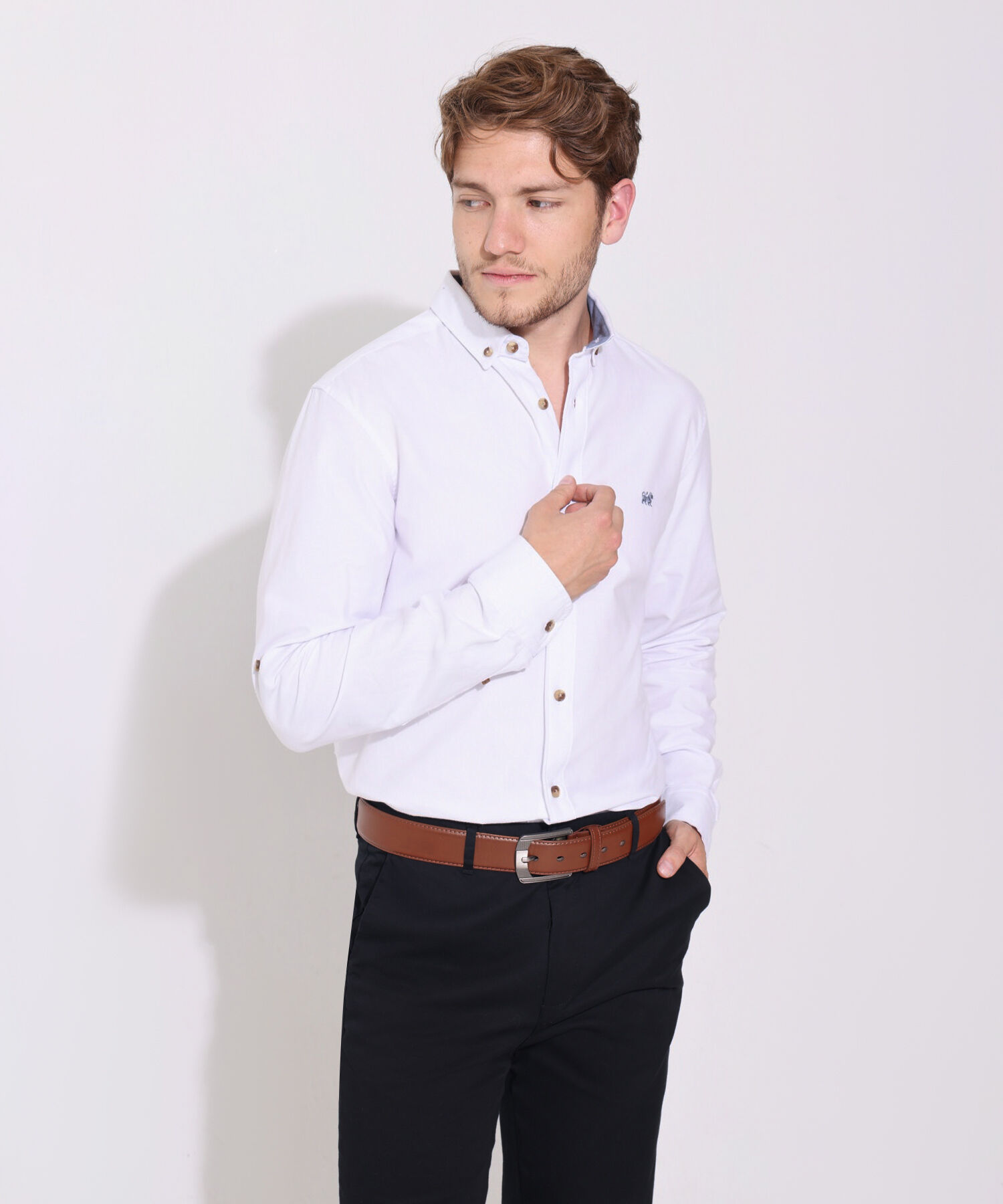 Camisa Manga Larga Unicolor