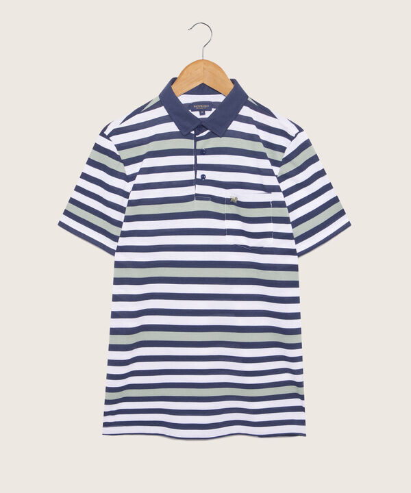 Polo Preteñida, Cuello Duro Con Bolsillo Y Silueta Regular Fit