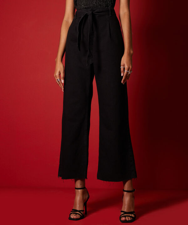 Jean Tipo Wide Leg Con Prenses