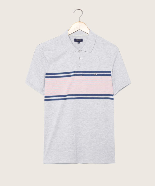 Polo Preteñida, Cuello Y Puños Tejidos Unicolor, Sin Bolsillo Y Silueta Regular Fit