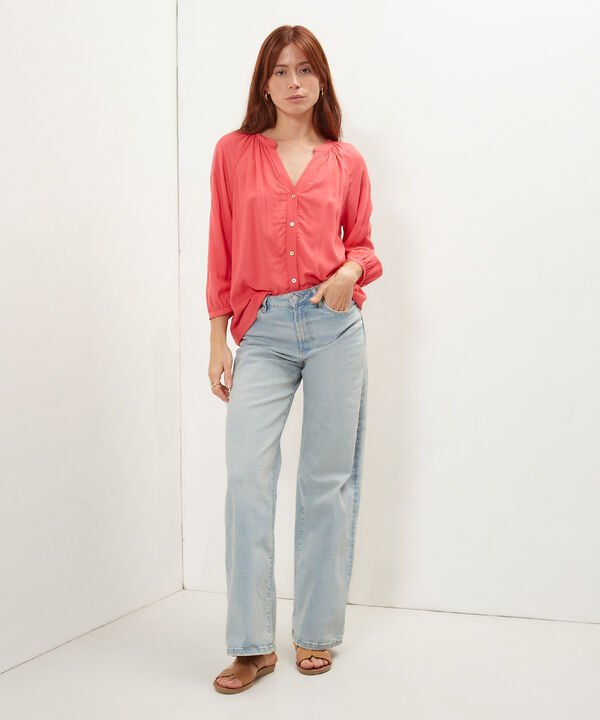 Blusa M 3/4 Cuello Neru Unicolor