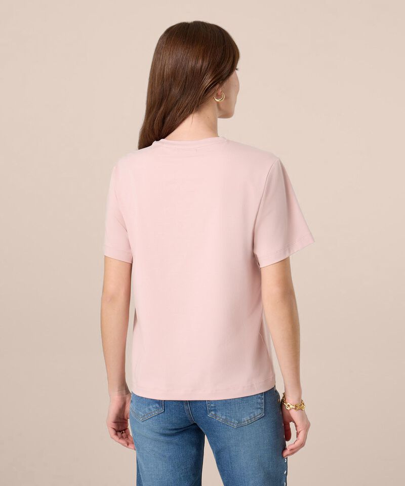 Camiseta De Cuello Redondo Para Mujer