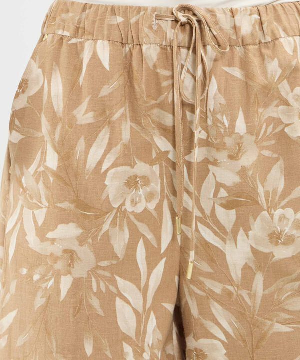 Pantalon En Lino Estampado image number null