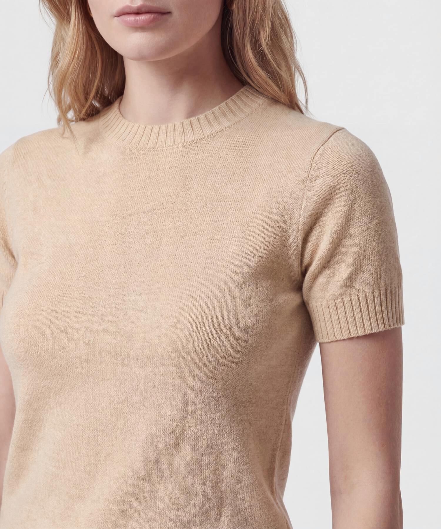 Camiseta Unicolor Para Mujer