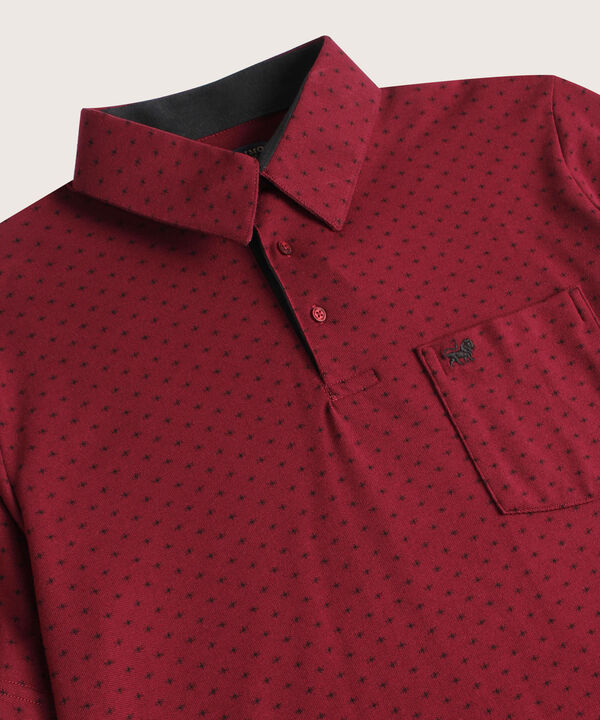 Polo Estampada Cuello Duro image number null