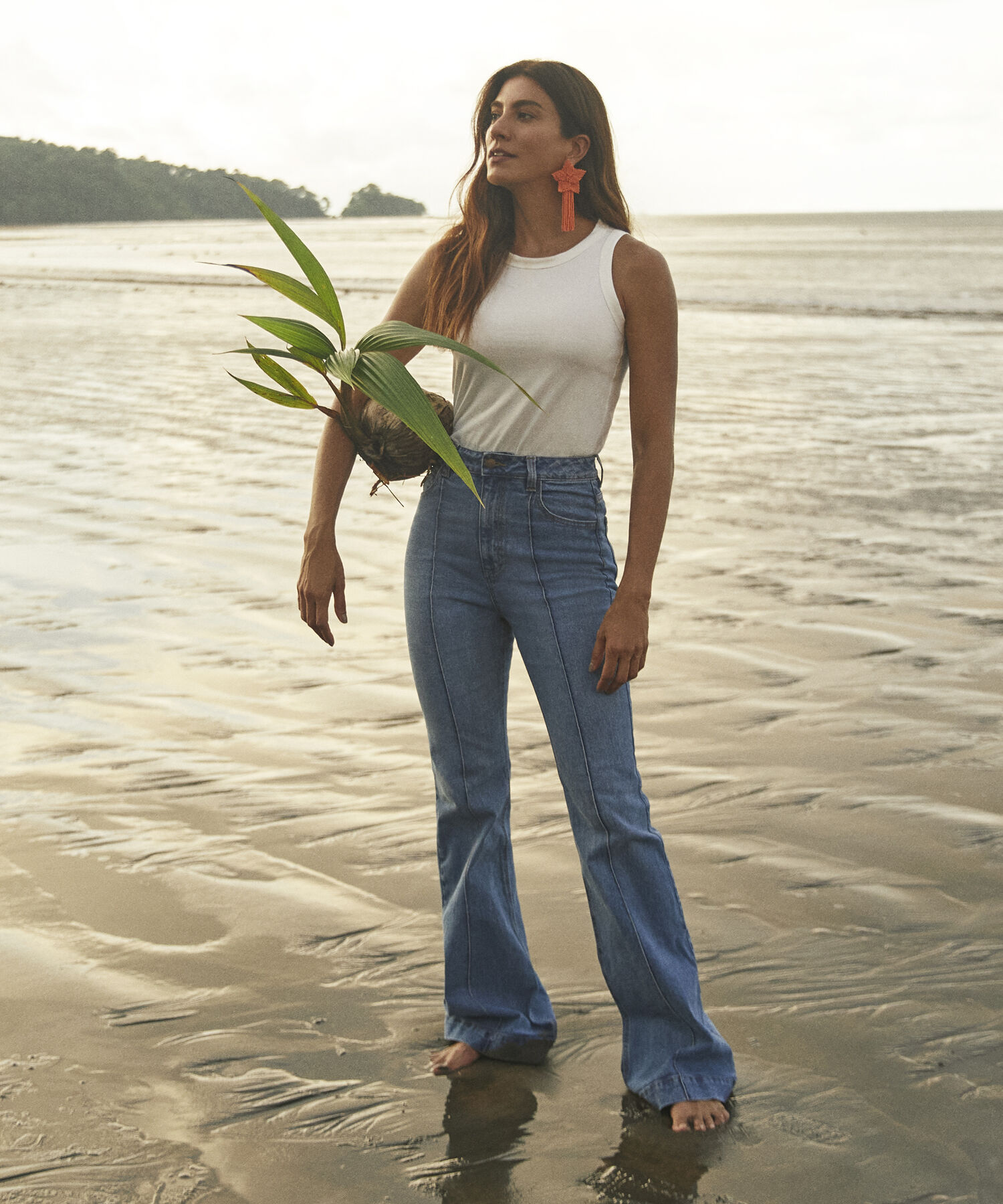 Jean Tipo Flare Con Vena