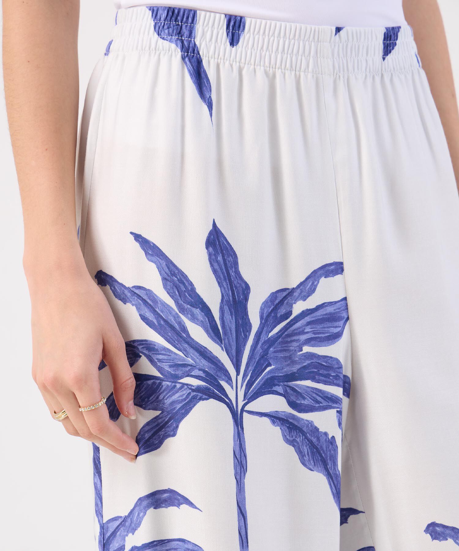 Pantalón Palazzo Estampado Palmeras