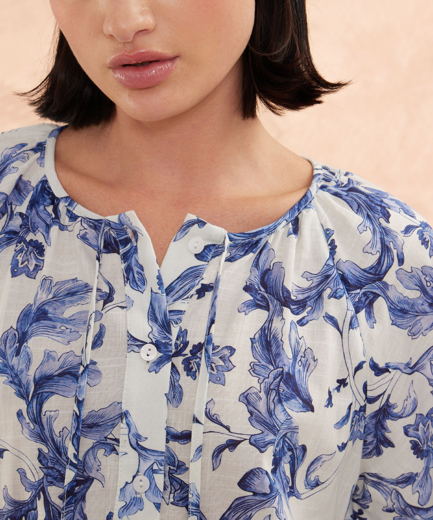 Blusa Estampada Manga Ranglan