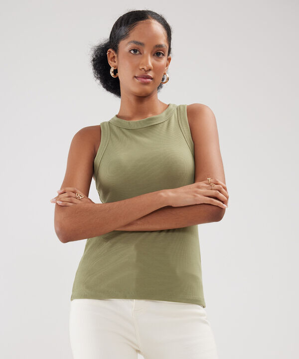 Camiseta Manga Sisa Unicolor image number null