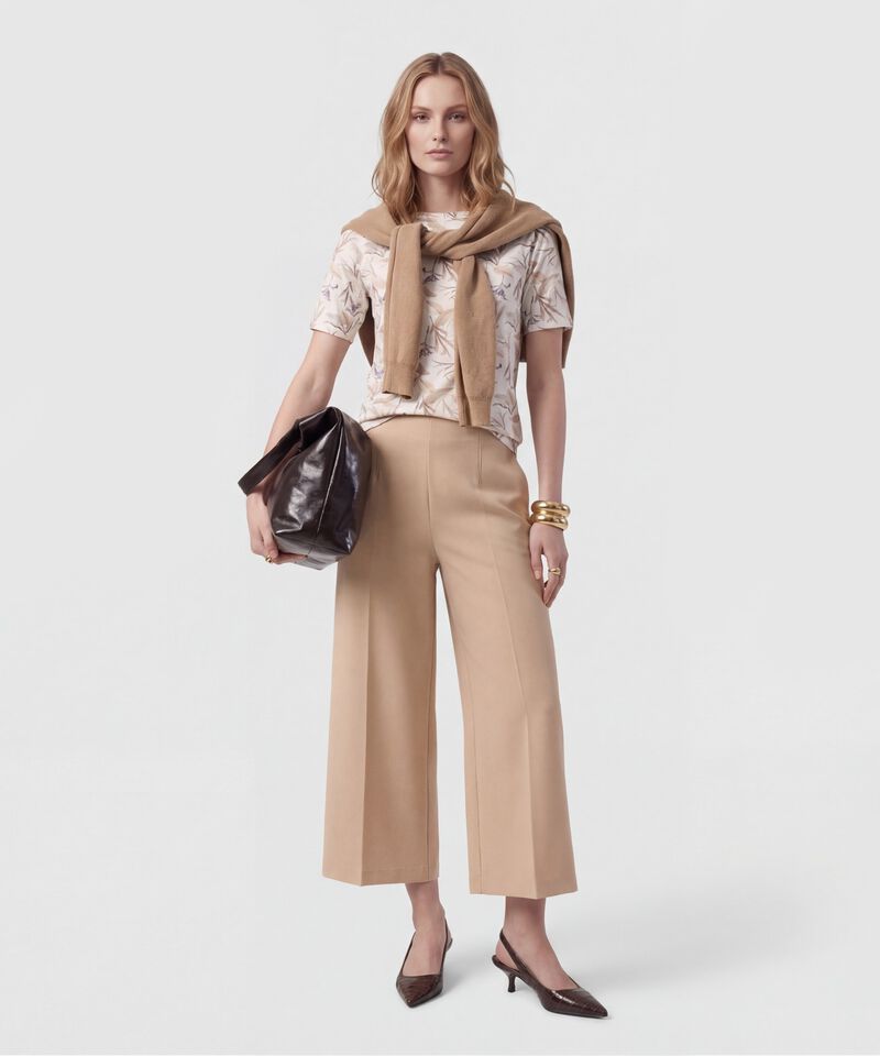 Pantal&oacute;n Culotte De Tiro Alto Para Mujer