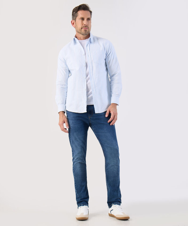 Jean Slim Fit Desgaste Medio Para Hombre