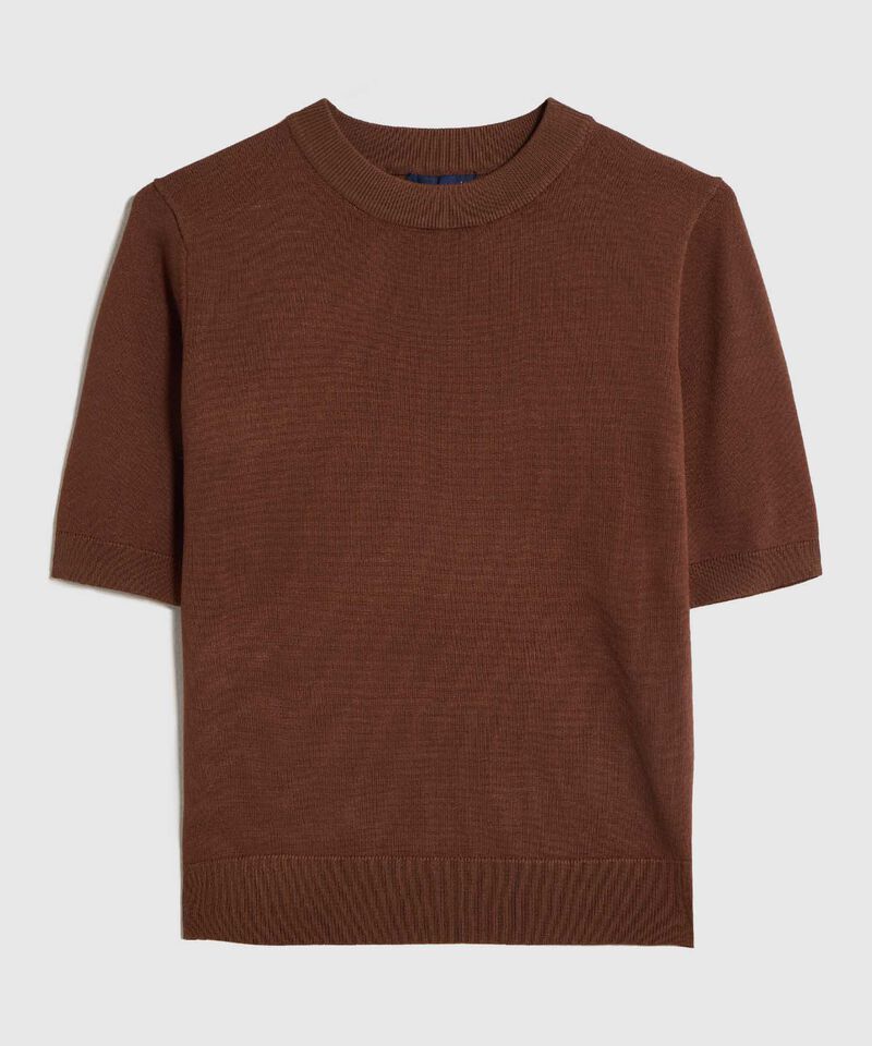 Camiseta de Punto Manga Corta para Mujer