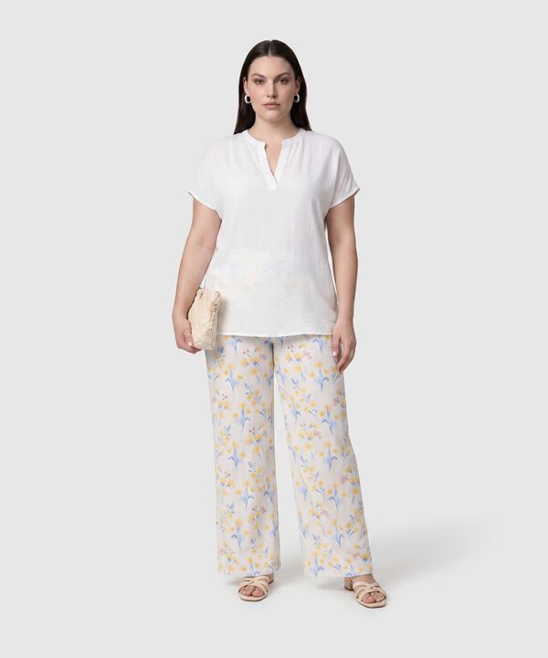 Pantal&oacute;n Recto Tiro Alto Mujer Curvy