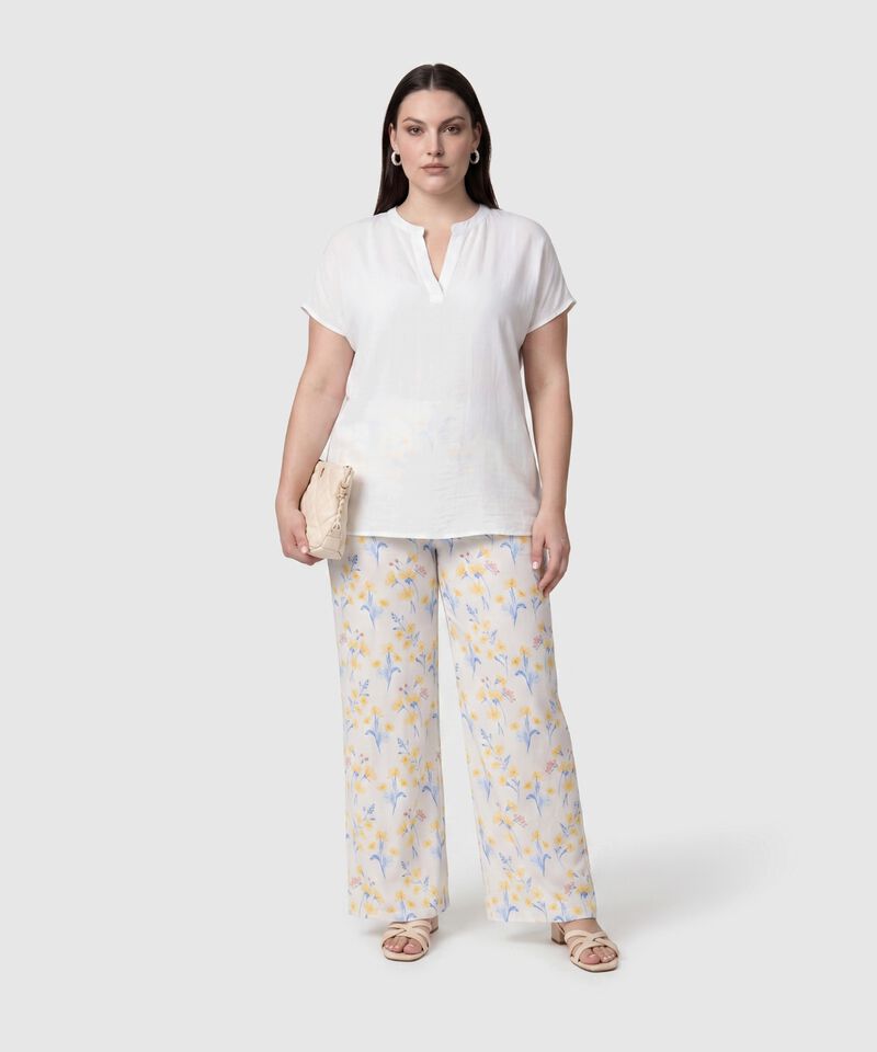 Pantal&oacute;n Recto Tiro Alto Mujer Curvy