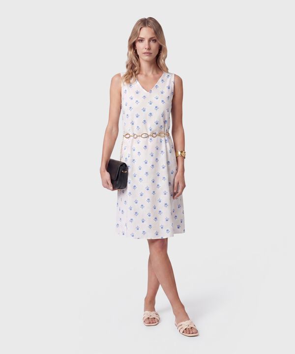 Vestido Midi Estampado Para Mujer image number null