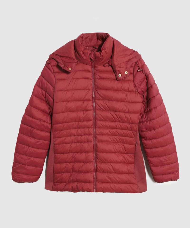 Chaqueta Acolchada Unicolor para Mujer