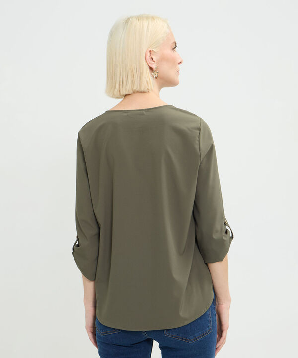 Blusa con Escote en V