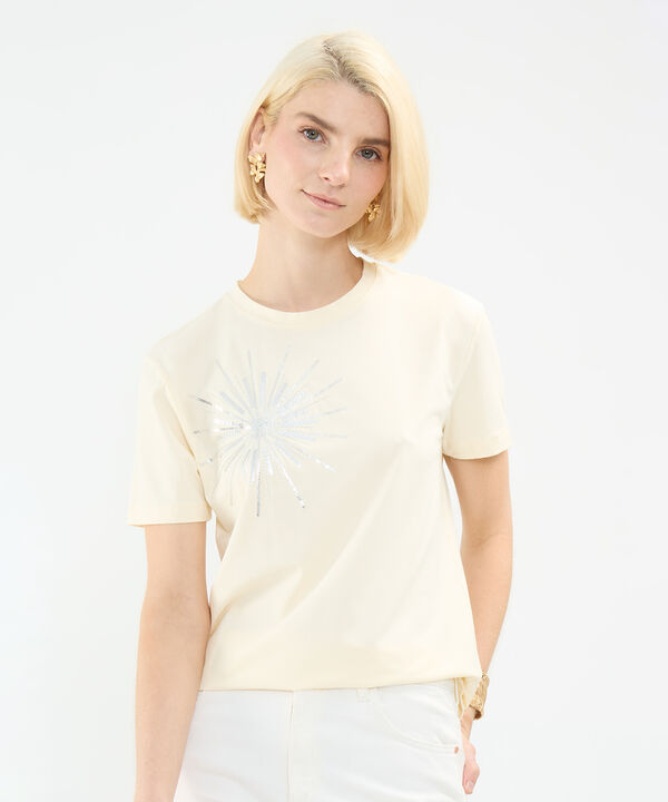 Camiseta con Bordado en Lentejuelas image number null