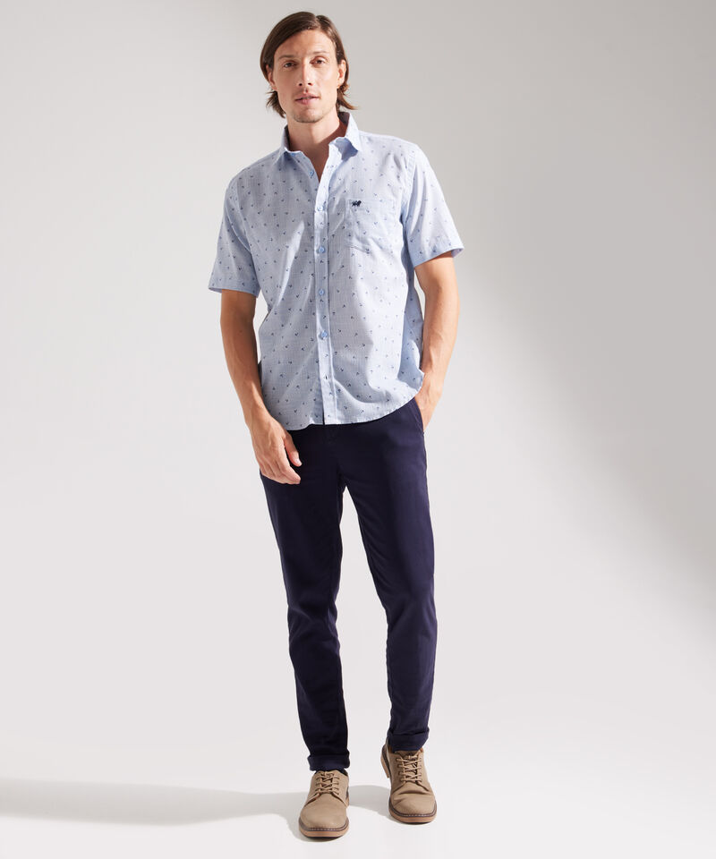 Camisa Estampada Manga Corta