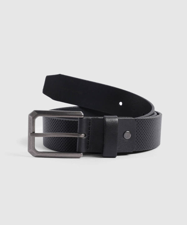 Cinturón de Correa Perforada Moderna Para Hombre image number null