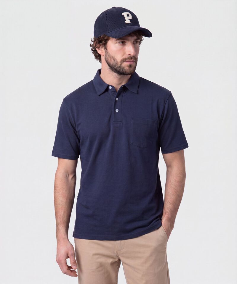 Polo Con Bolsillo De Parche Para Hombre