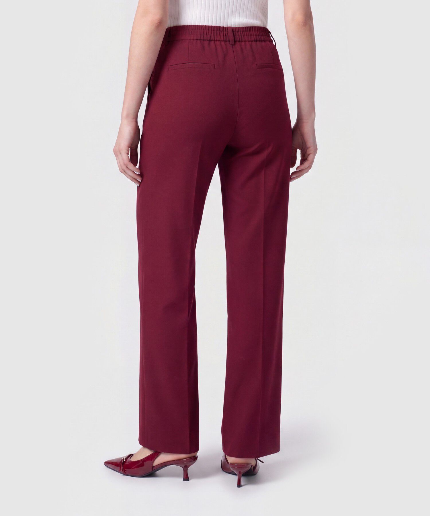 Pantal&oacute;n Recto con L&iacute;nea de Quiebre Para Mujer