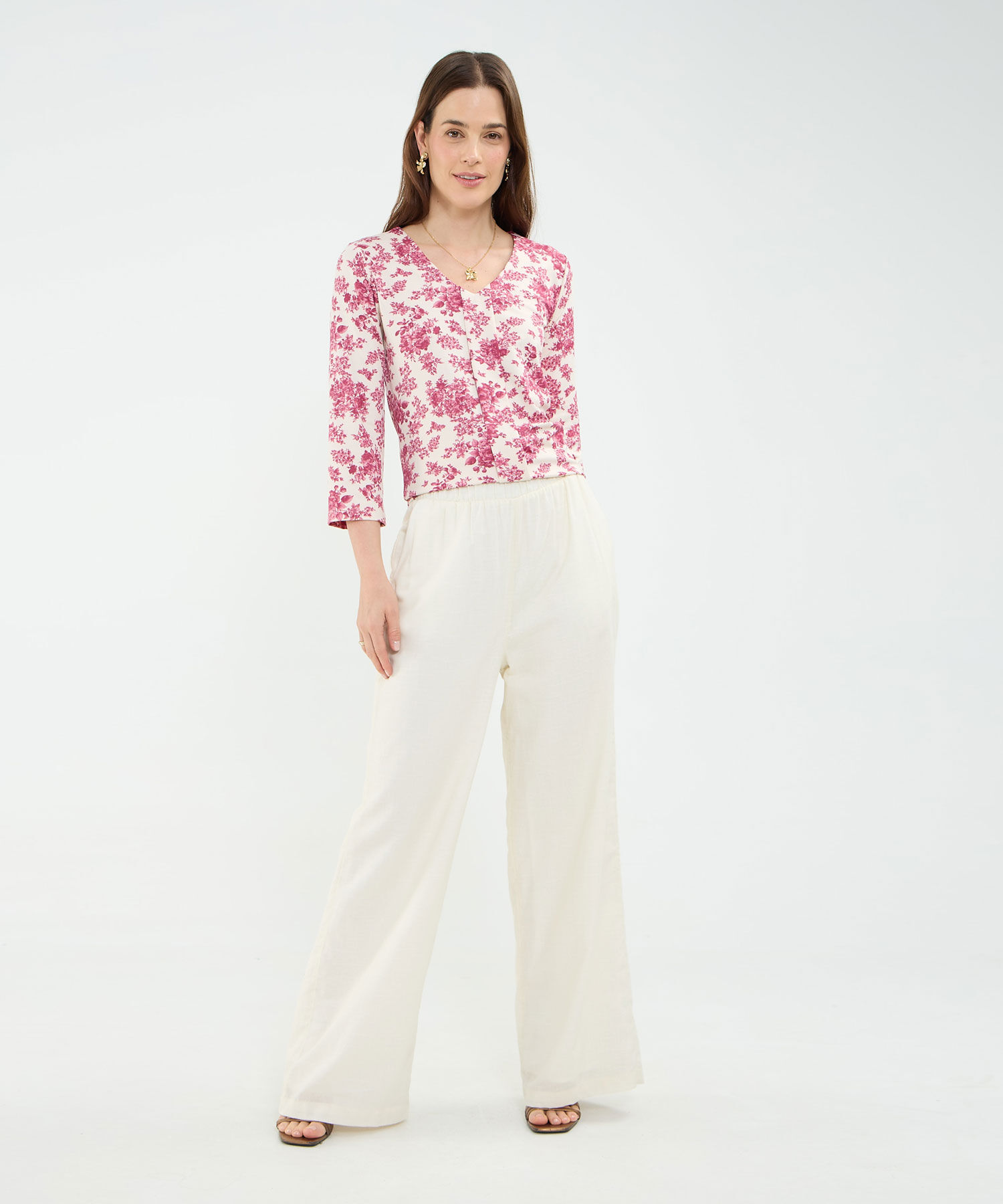 Camiseta Estampado Bot&aacute;nico