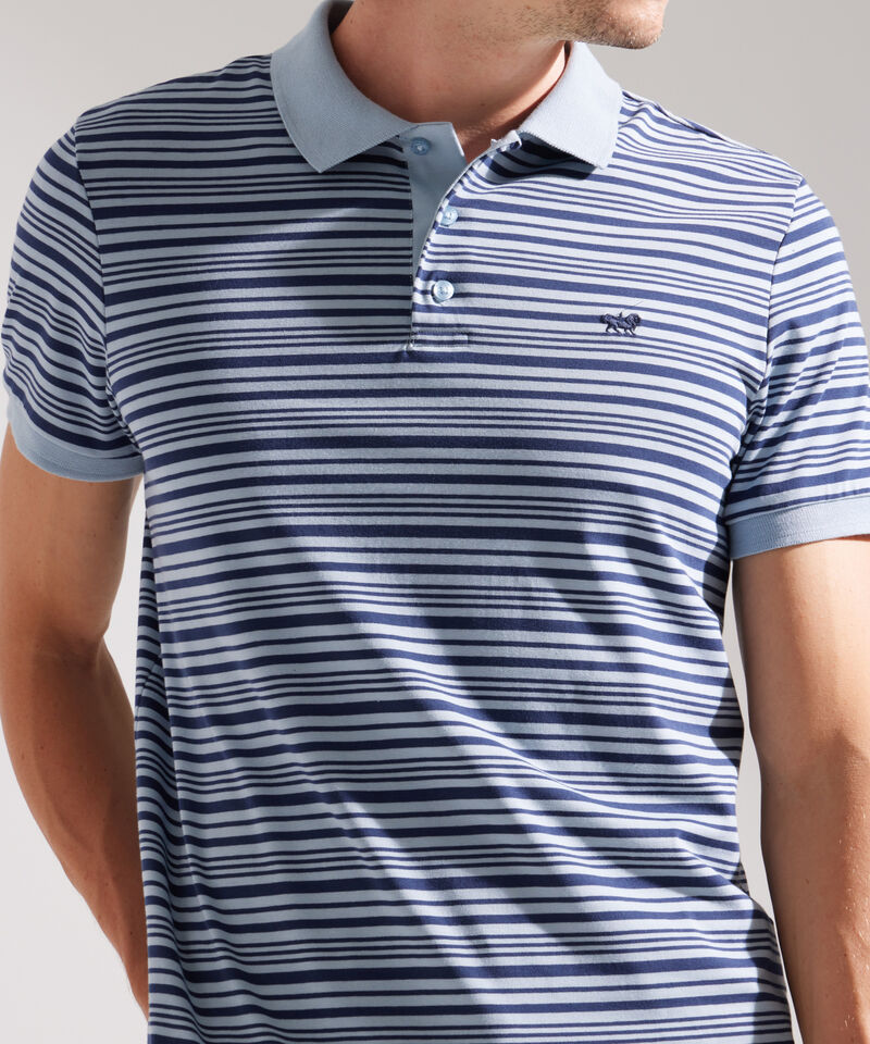Polo, Cuello Y Puños Tejidos Con  Slim Fit