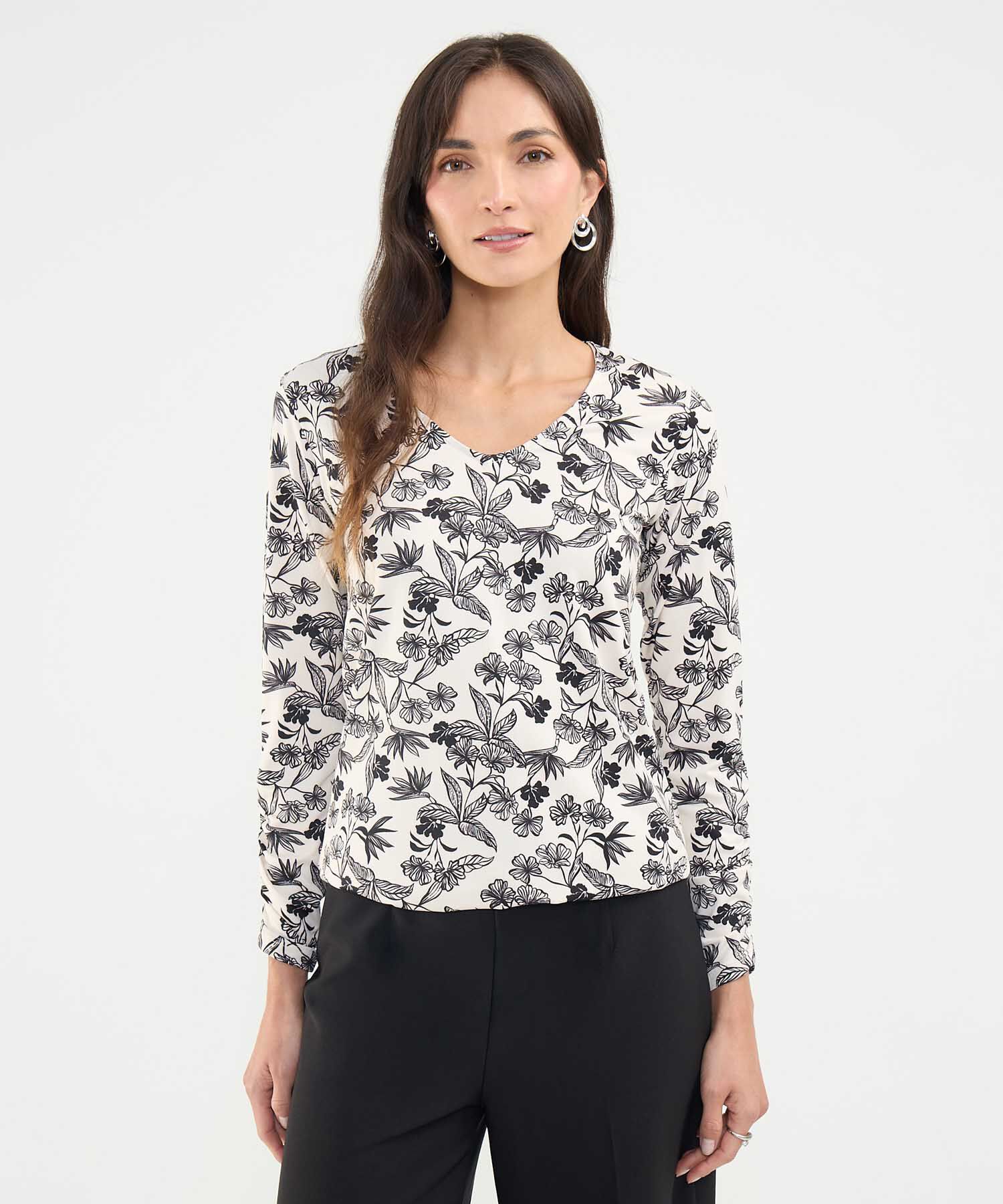Camiseta Manga Larga Estampada