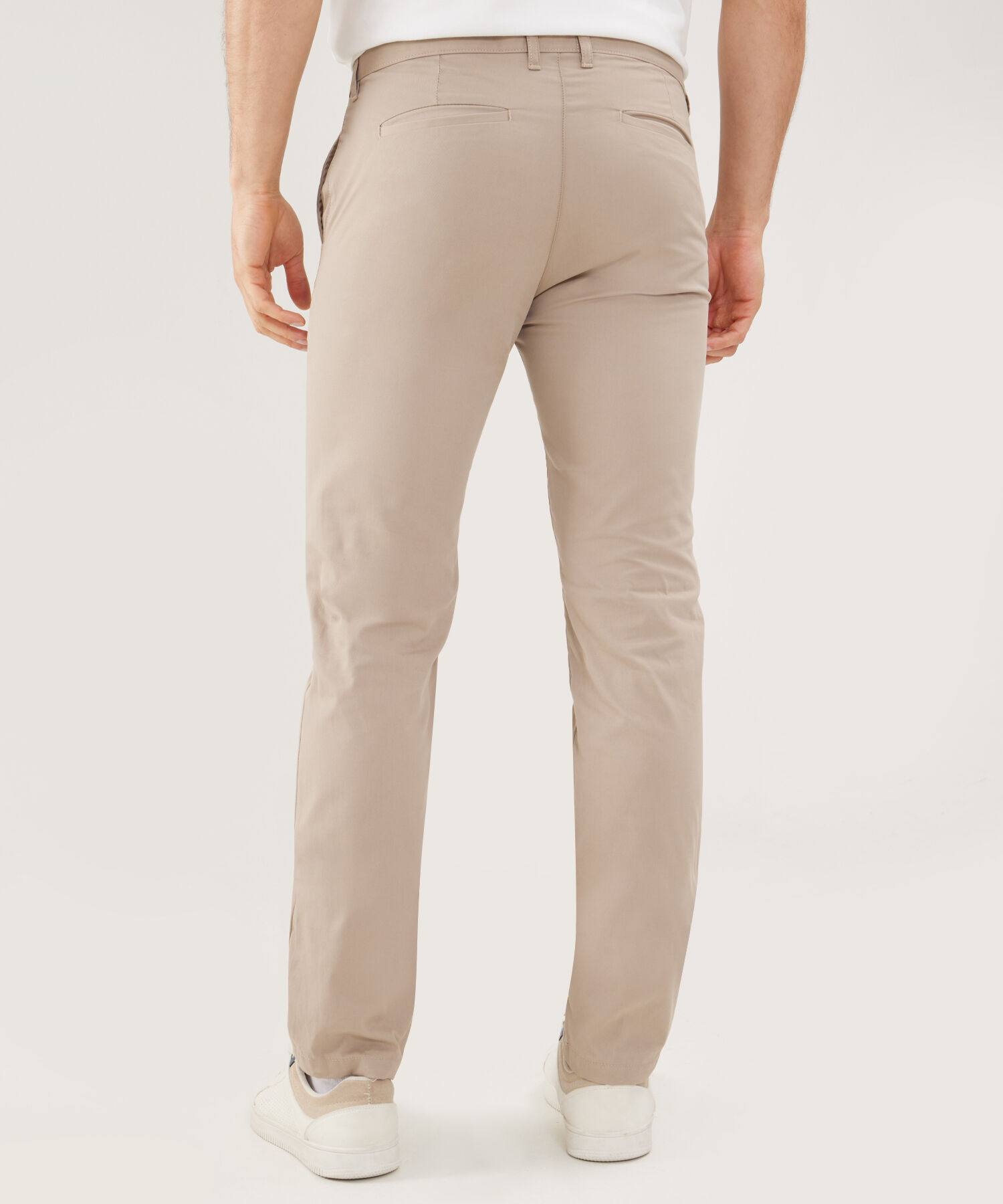 Pantalón Chino Unicolor, Silueta Slim Fit