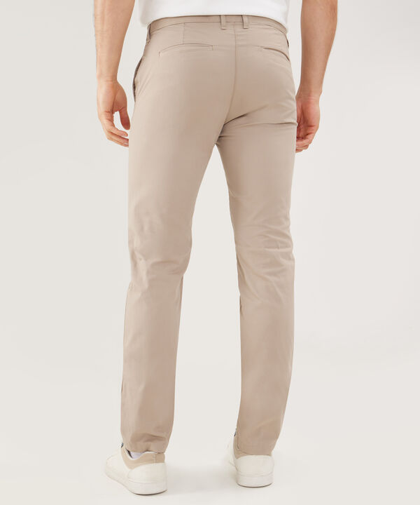 Pantalón Chino Unicolor, Silueta Slim Fit